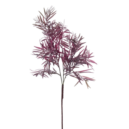 Vickerman 33" Plum Artificial Dried Fern Leaves Spray. Includes 3 in a bag.
