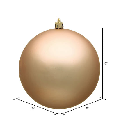 Vickerman 8" Café Latte Matte Ball Ornament