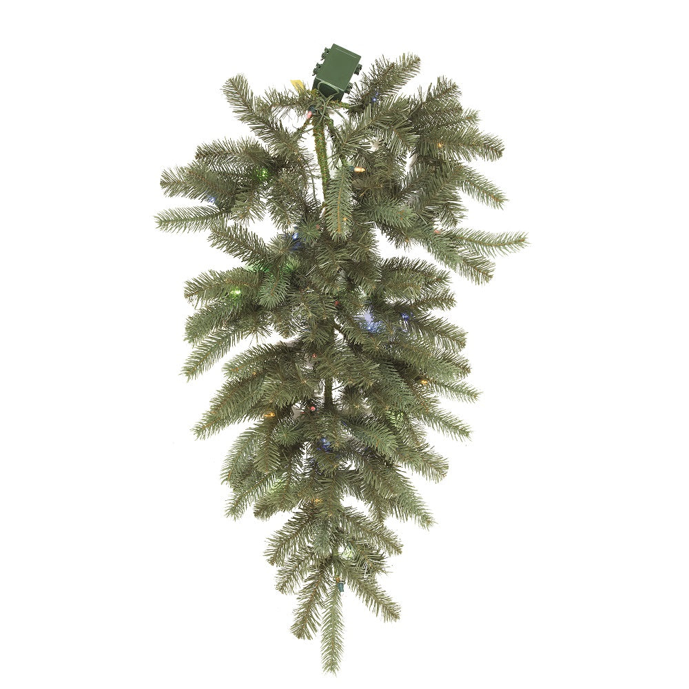 Vickerman 36" Colorado Spruce Artificial Christmas TearDrop Battery Operated LED Italian Style Color Change LED Lights