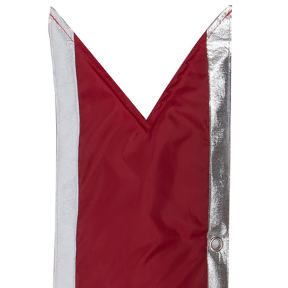 Vickerman 60" Red-Silver Nylon Outdoor Christmas Bow