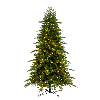 Vickerman 7.5' x 56" Kingston Fraser Fir Artificial Christmas Tree with Warm White LED Lights.