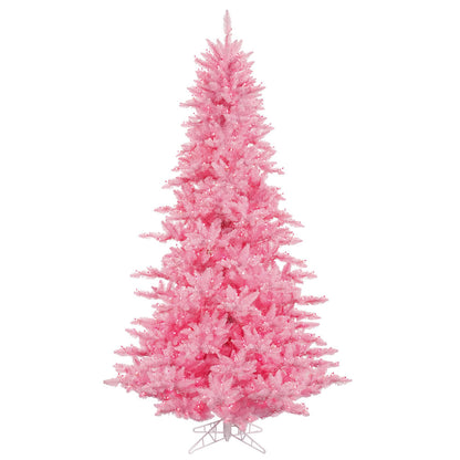 Vickerman 6.5' Pink Fir Artificial Christmas Tree Pink  Dura-lit LED Lights