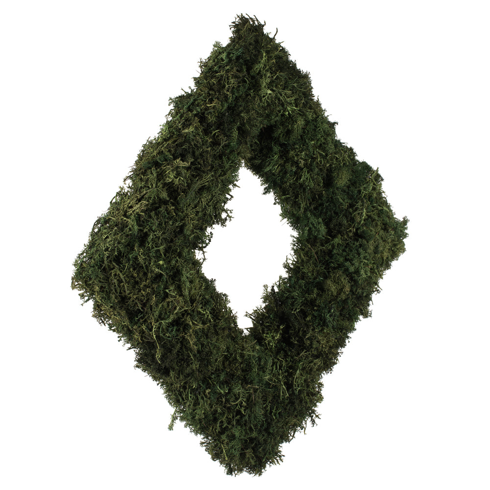 Vickerman 15 .5" Artificial Reindeer Moss Square Wreath.