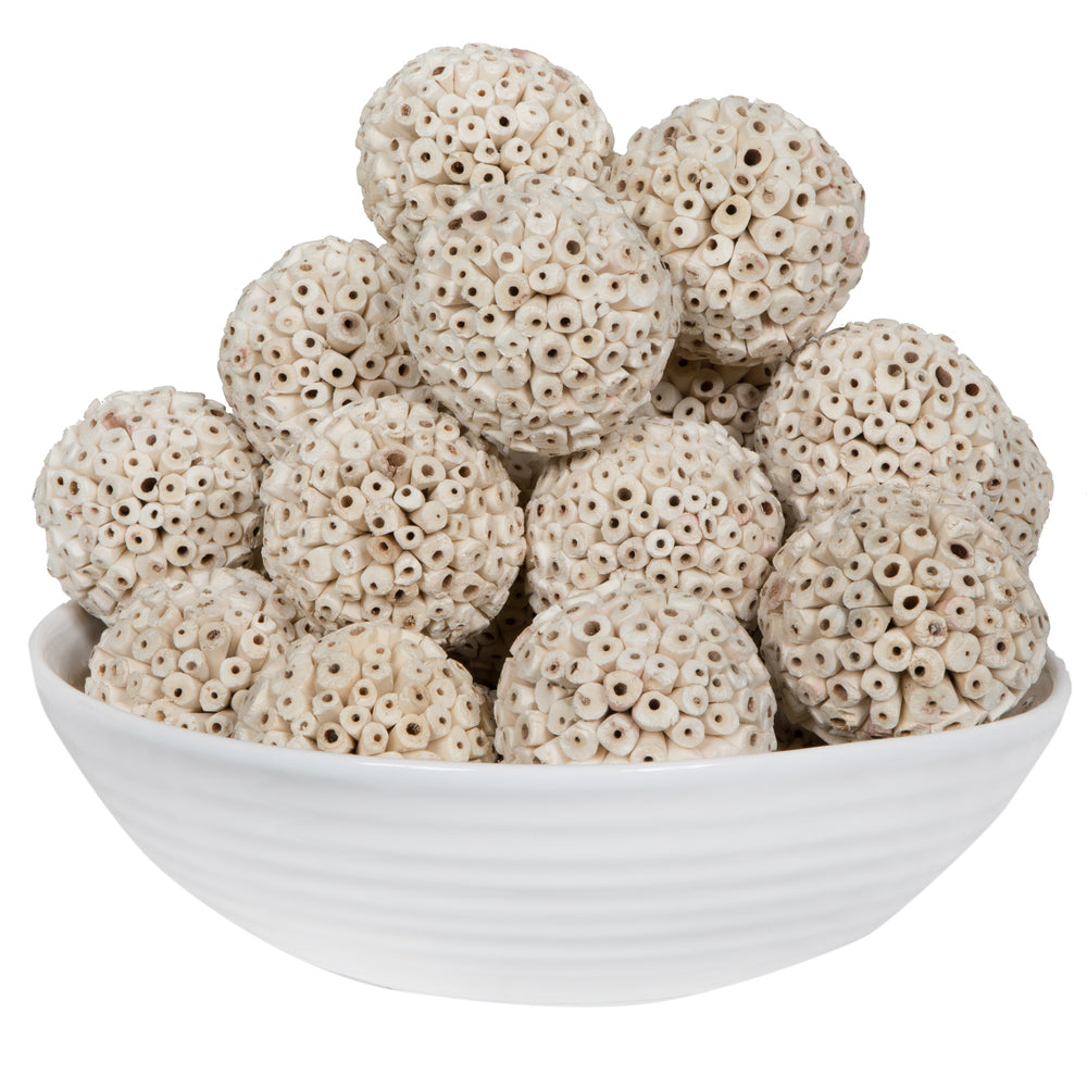 Vickerman Natural Botanicals 4" Sola Ata Ball. Includes 25 pieces per Pack.