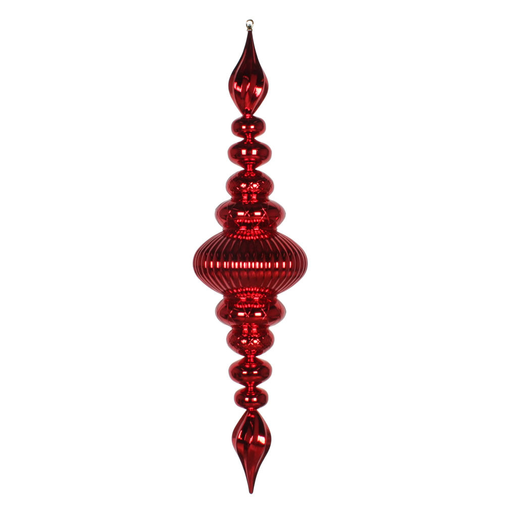 Vickerman 41" Red Shiny Finial Ornament