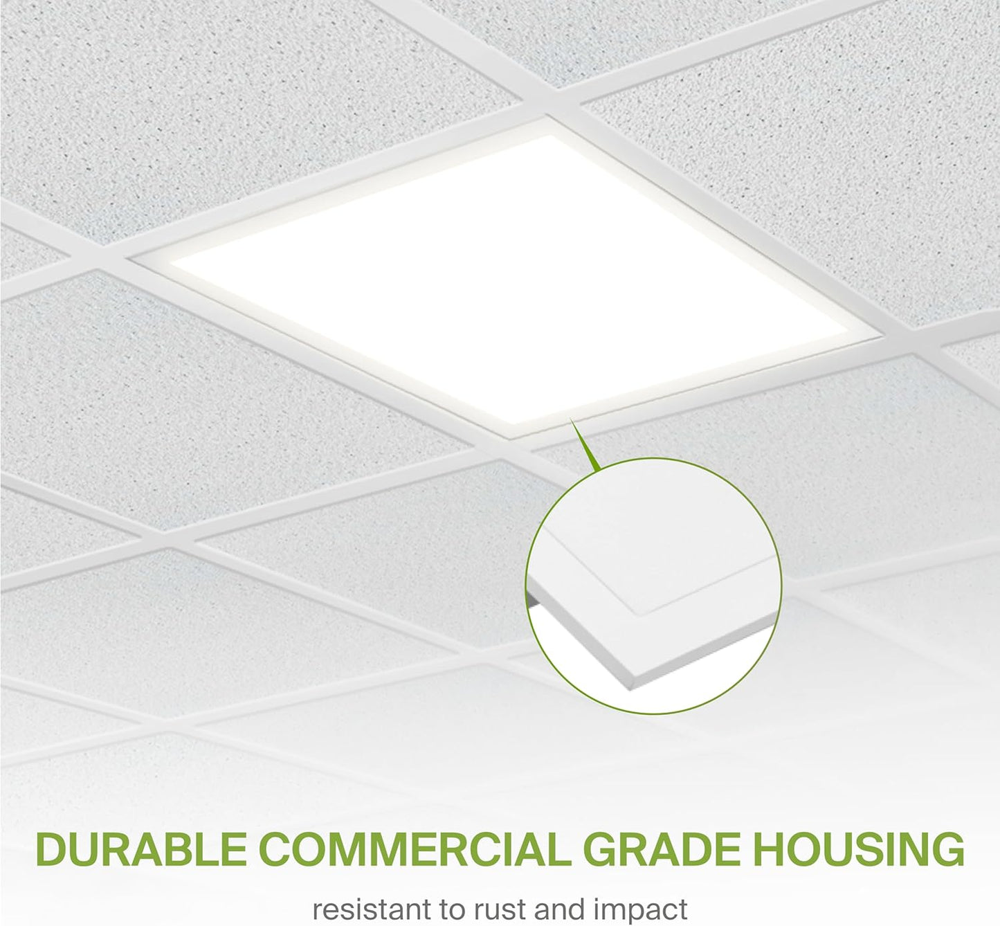 ASD Lighting LED Back-Lit Panel 2x2ft 20/25/30W 120-277V 0-10V Dimmable 3500/4000/5000K White UL DLC Premium 4 pack