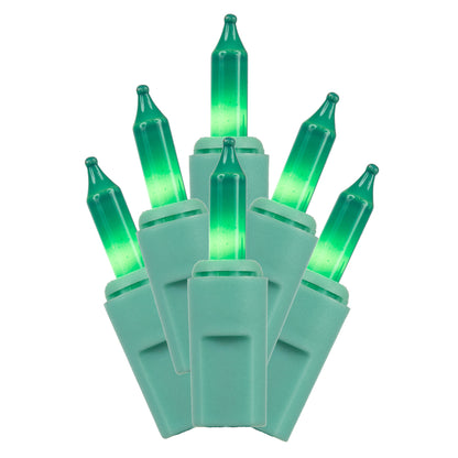 Vickerman 35 LED Aqua Dura-Lit Light on Aqua Wire, 26' Christmas Light Strand