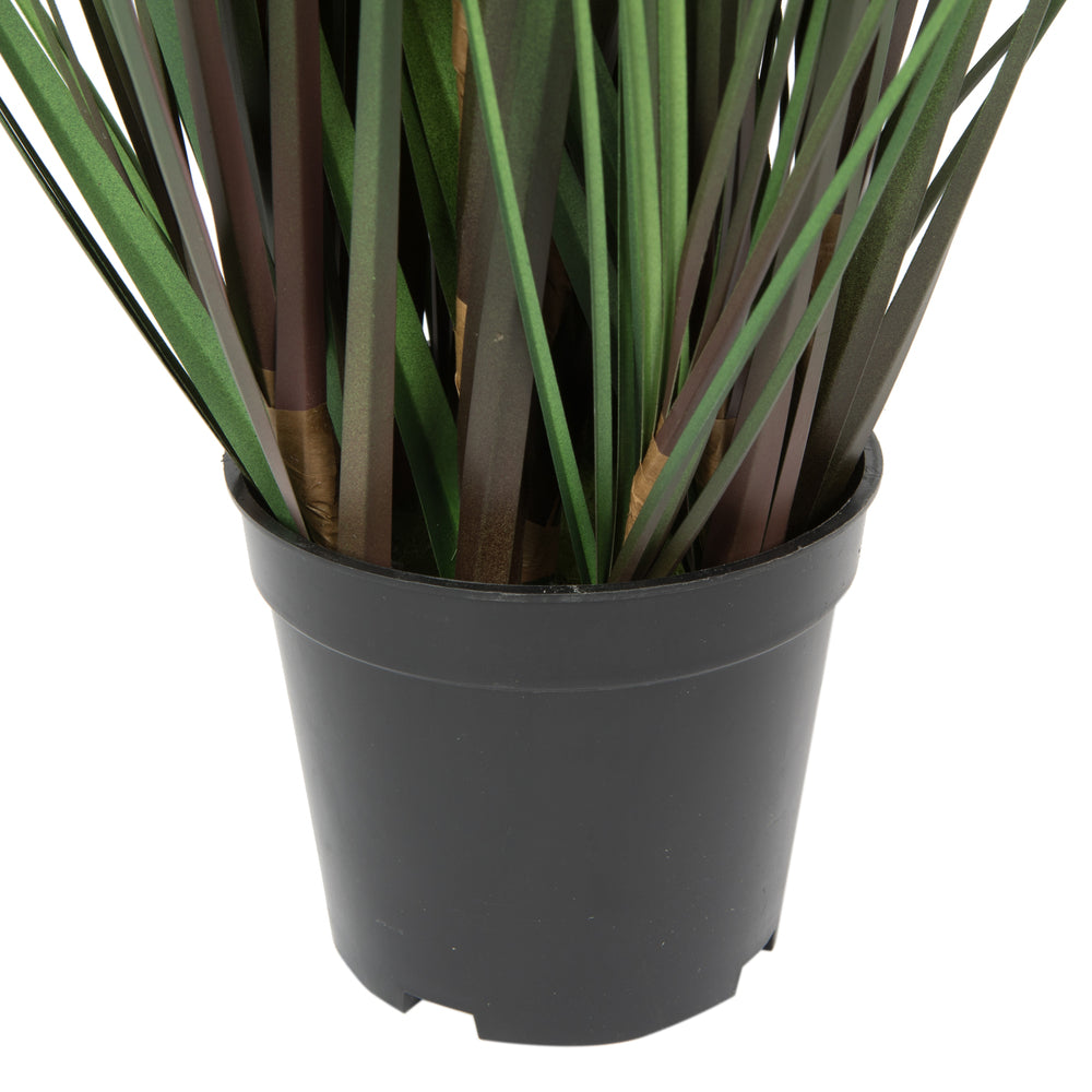 Vickerman 24" Artificial Potted Green Straight Grass and Cattails.
