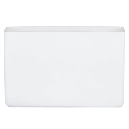 Vickerman 7"  White Rectangle Glass Container