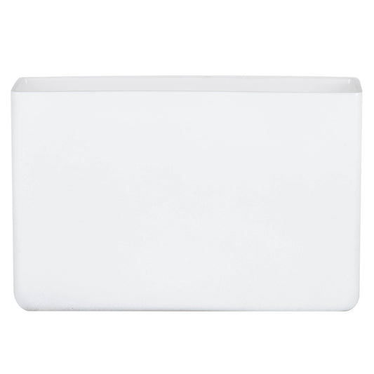 Vickerman 7"  White Rectangle Glass Container
