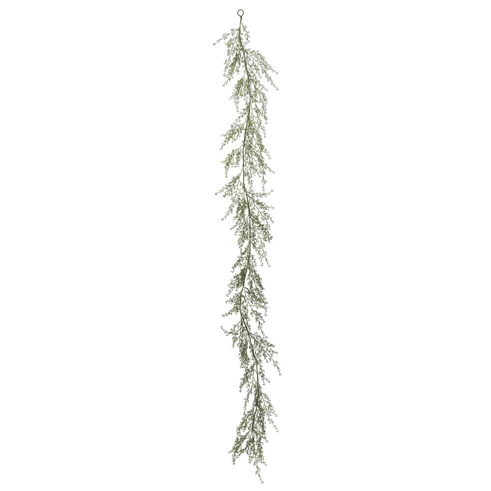 Vickerman 6' Artificial Green Fairhill Leaf Garland.