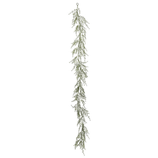 Vickerman 6' Artificial Green Fairhill Leaf Garland.