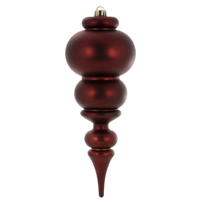 Vickerman 14" Burgundy Matte Finial Ornament