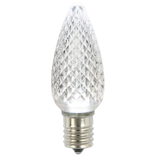 Vickerman C9 LED Pure White Faceted Twinkle Bulb bag of 25