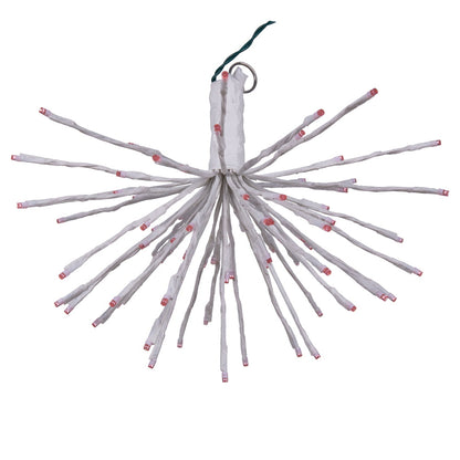 Vickerman 80Lt x 16" White Starburst Pink 5mm LED Lights.