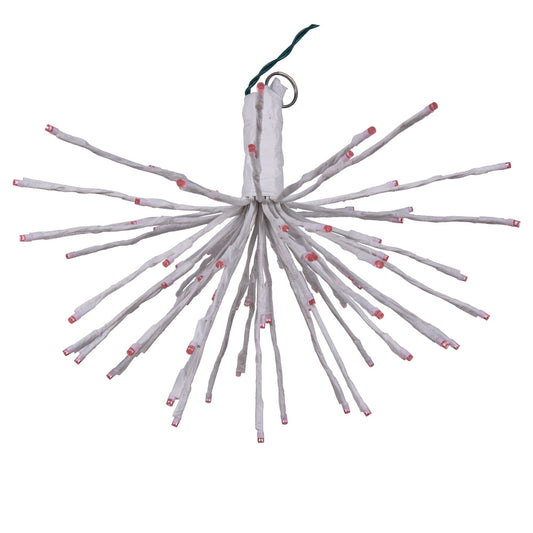 Vickerman 80Lt x 16" White Starburst Pink 5mm LED Lights.