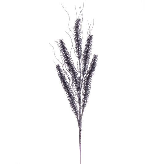 Vickerman 30" Silver Wheat Glitter Spray 6 per bag.