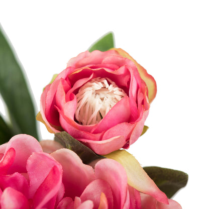 Vickerman 24" Artificial Pink Peony Stem Set of 3