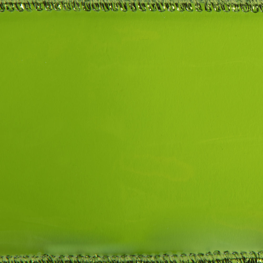 Vickerman 2.5" x 10 Yards Lime Green Transparent PVC Christmas Ribbon