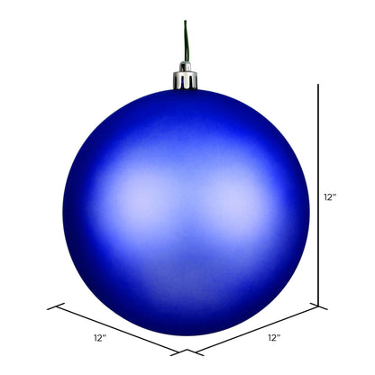 Vickerman 12" Periwinkle Matte Ball Ornament