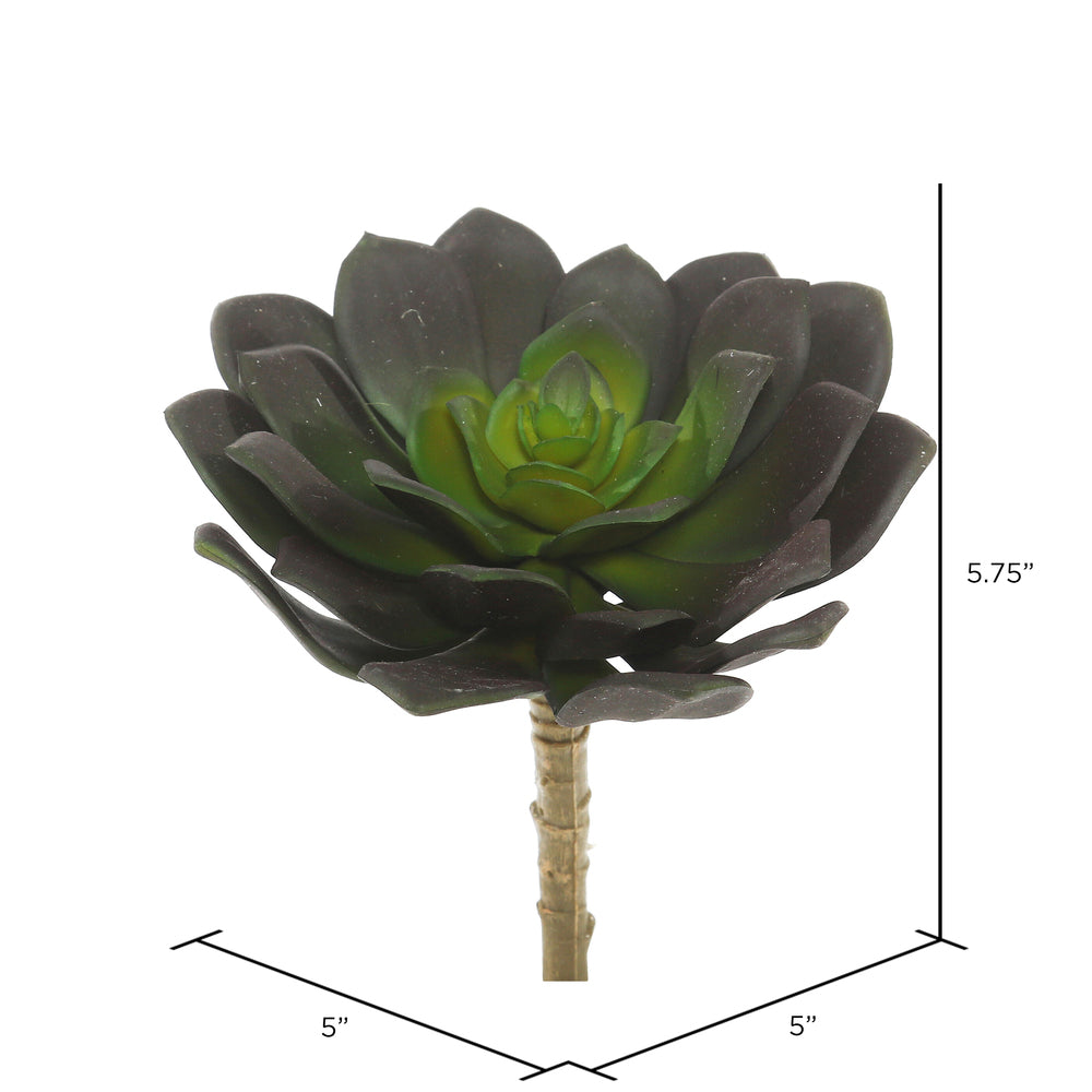 Vickerman 5.75" Artificial Green Echeveria Pick Set of 3