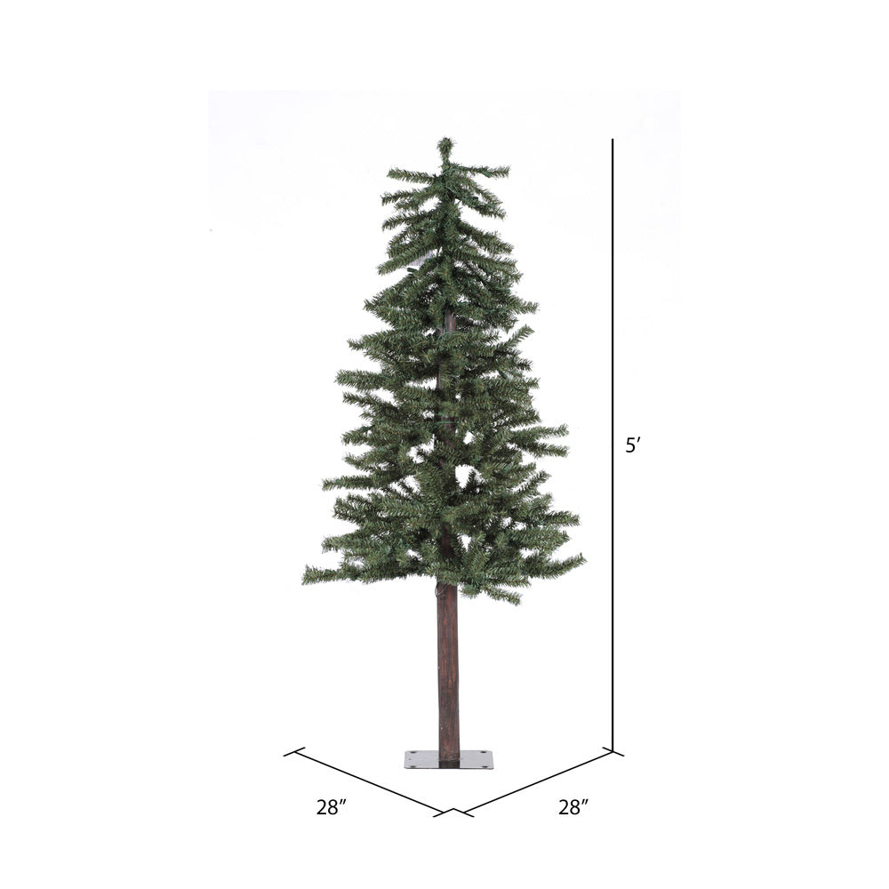 Vickerman 5' x 25" Natural Alpine Artificial Christmas Tree Unlit