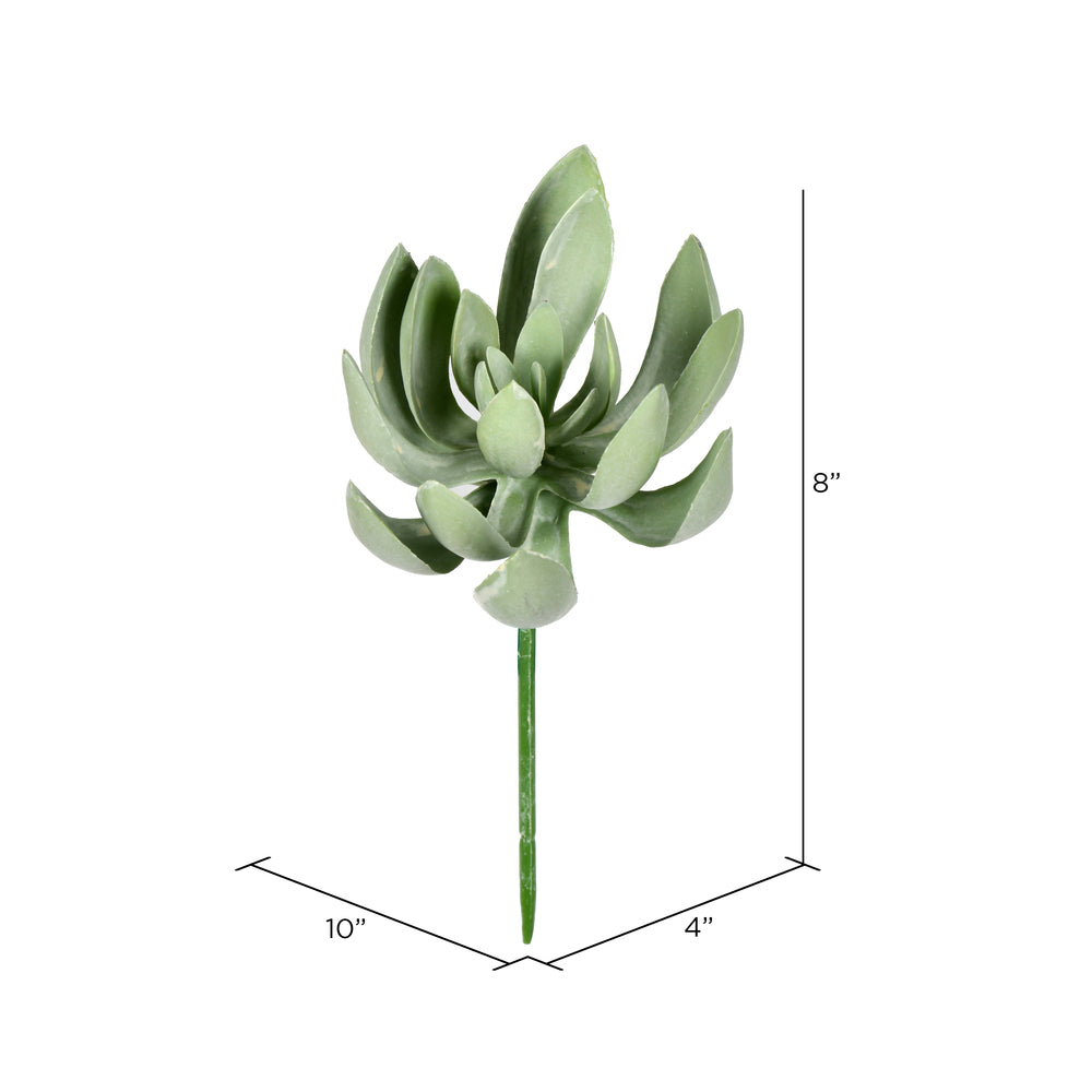 Vickerman 8" Artificial Green Echeveria Spray. Includes 4 sprays per pack.