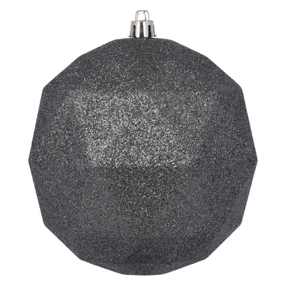 Vickerman 4.75" Limestone Glitter Geo Ball 4/Bg