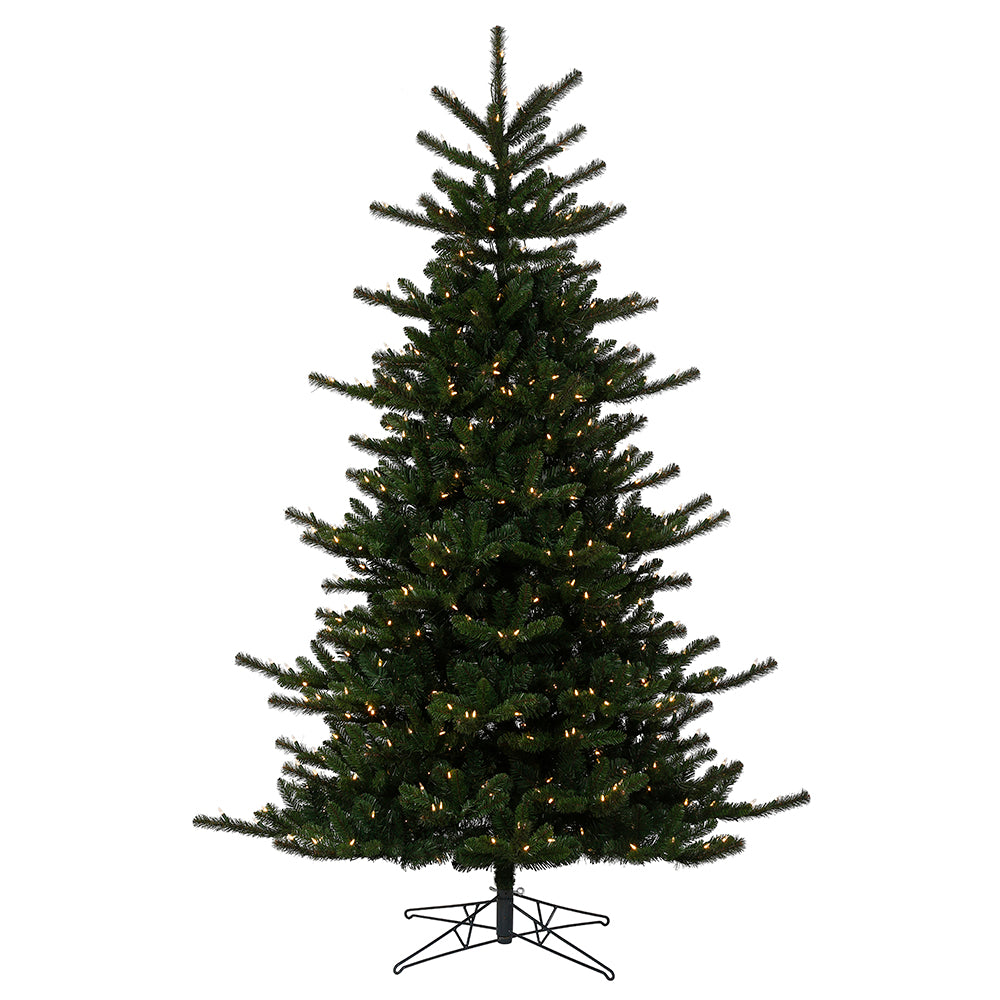 Vickerman 7.5' x 60" Decorator Pine  Artificial Christmas Tree Warm White Dura-lit LED Lights