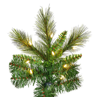 Vickerman 12' x 73" Brighton Pine Artificial Christmas Tree Warm White Dura-lit LED Lights