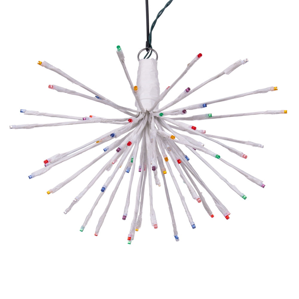 Vickerman 80Lt x 16" White Starburst Multi-Colored 5mm LED Lights.