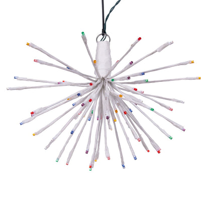 Vickerman 80Lt x 16" White Starburst Multi-Colored 5mm LED Lights.