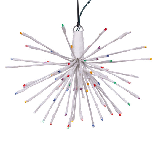 Vickerman 80Lt x 16" White Starburst Multi-Colored 5mm LED Lights.
