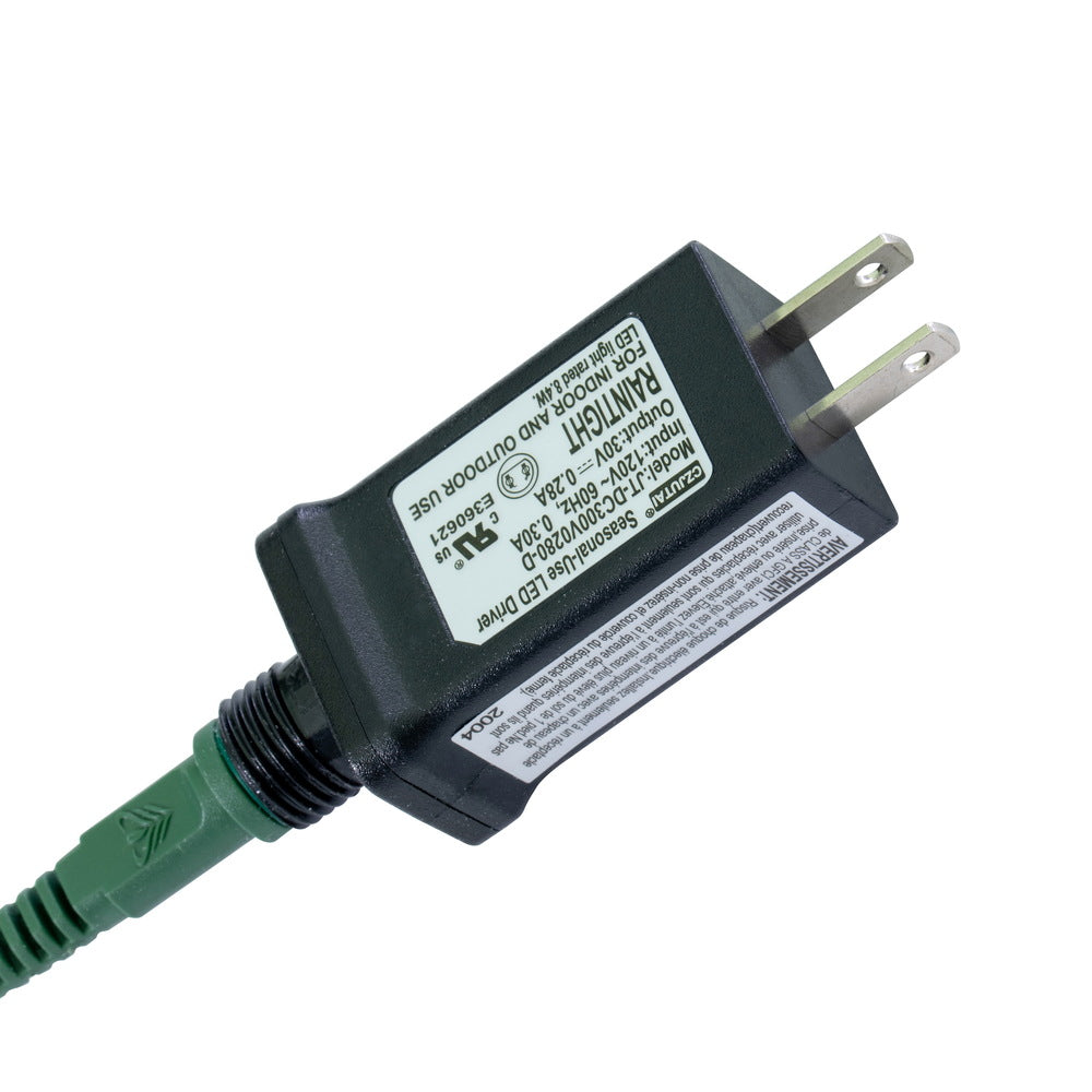 Vickerman 7.5' x 57" Flocked Yukon Display Artificial Christmas Tree with Warm White LED Lights.