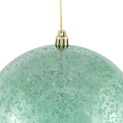 Vickerman 6" Sea Foam Shiny Mercury Ball Ornament 4 per Bag