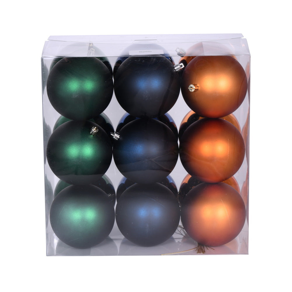 Vickerman 4" Copper Midnight Blue and Midnight Green Ornament Assortment 18 per box.