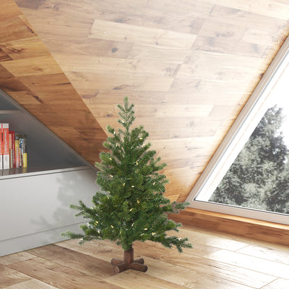 Vickerman 3' x 29" Eagle Fraser Fir Full Artificial Christmas Tree Warm White Dura-lit LED Lights