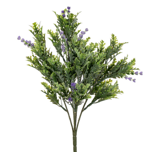 Vickerman 16.5" Green Artificial Senecio Cineraria Bush 2 per bag.