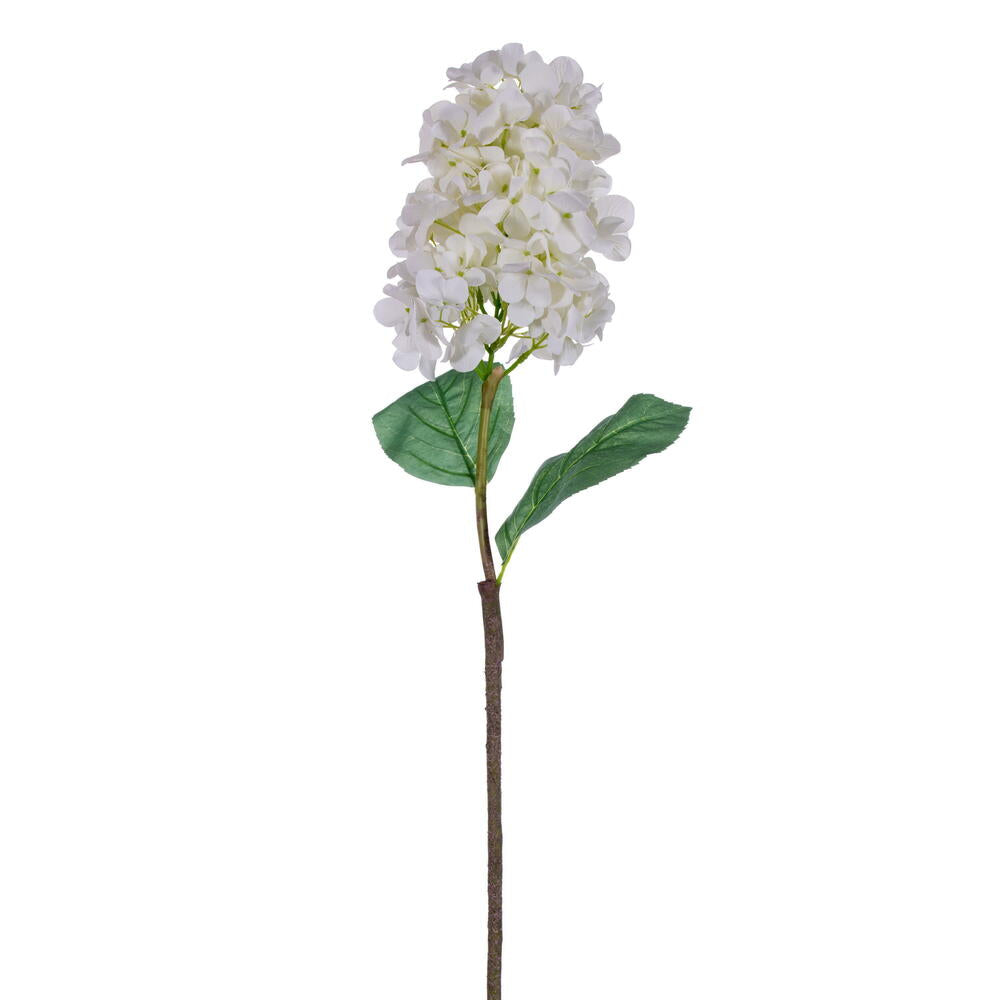 Vickerman 34" Artificial White Cone Hydrangea Spray. 2 Stems In A Bag.