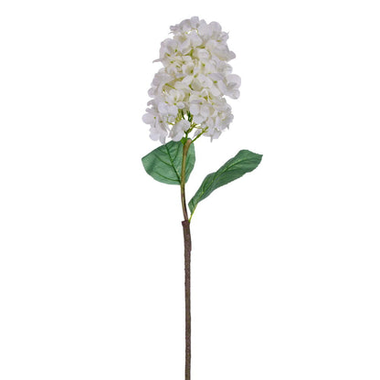 Vickerman 34" Artificial White Cone Hydrangea Spray. 2 Stems In A Bag.