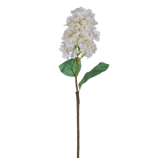 Vickerman 34" Artificial White Cone Hydrangea Spray. 2 Stems In A Bag.