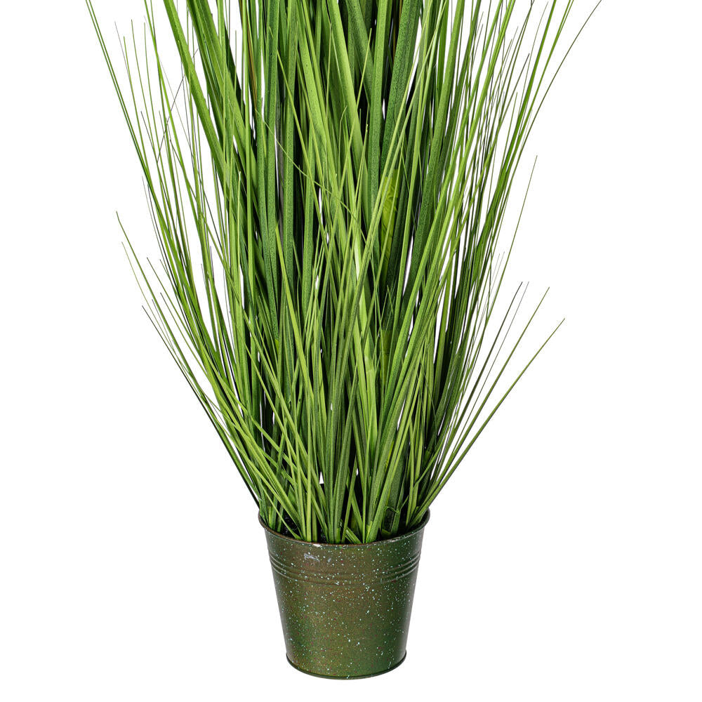 Vickerman 48" Artificial Potted Green Grass and Cattails.