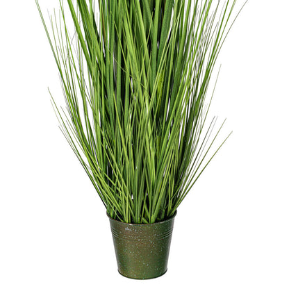 Vickerman 48" Artificial Potted Green Grass and Cattails.