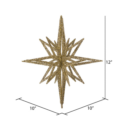 Vickerman 12" Champagne Iridescent Star Christmas Ornament
