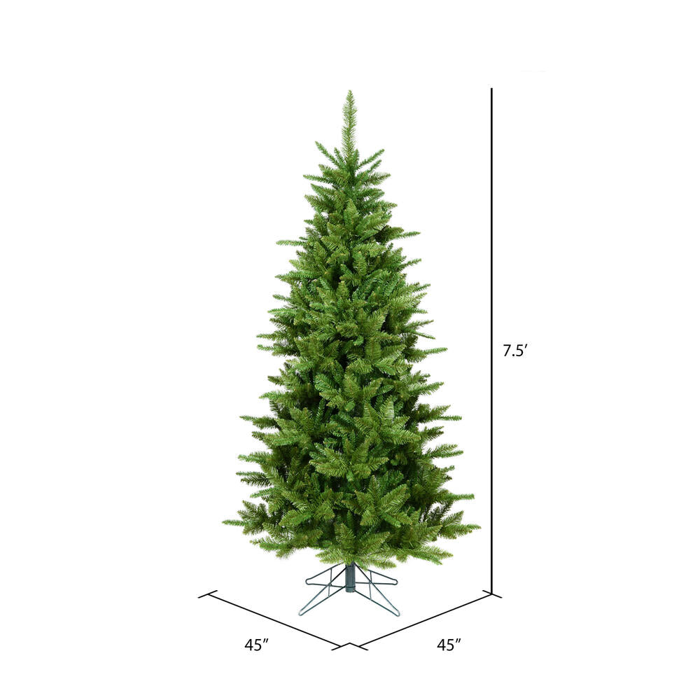 Vickerman 7.5' Durango Spruce Slim Artificial Christmas Tree Unlit