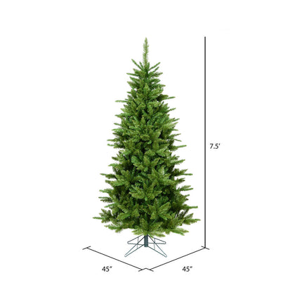 Vickerman 7.5' Durango Spruce Slim Artificial Christmas Tree Unlit