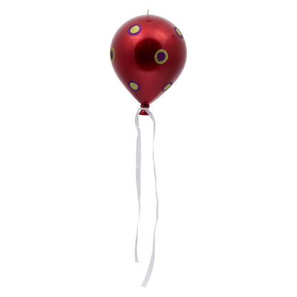 Vickerman 7.5" Red Dot Balloon Christmas Ornament 3 per Bag