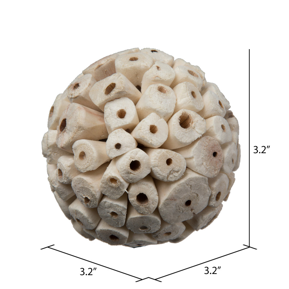 Vickerman Natural Botanicals 3.2" Sola Ata Ball. Includes 25   pieces per Pack.