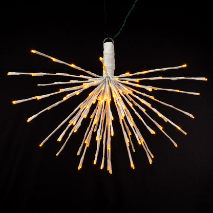 Vickerman 160Lt x 24" White Starburst Yellow 5mm LED Lights.
