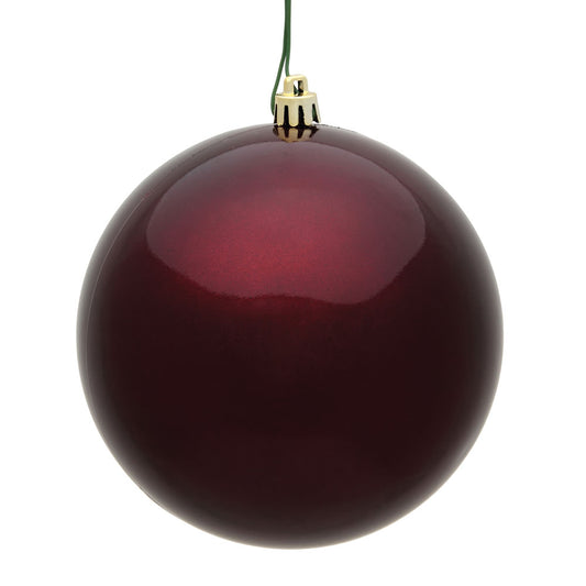 Vickerman 12" Burgundy Candy Ball Ornament